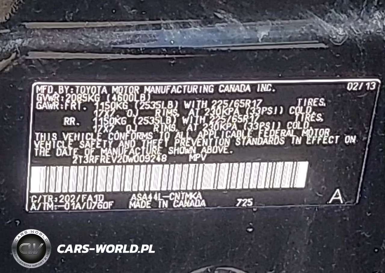 2013 Toyota Rav4 Xle VIN:2T3RFREV2DW009248 - 9