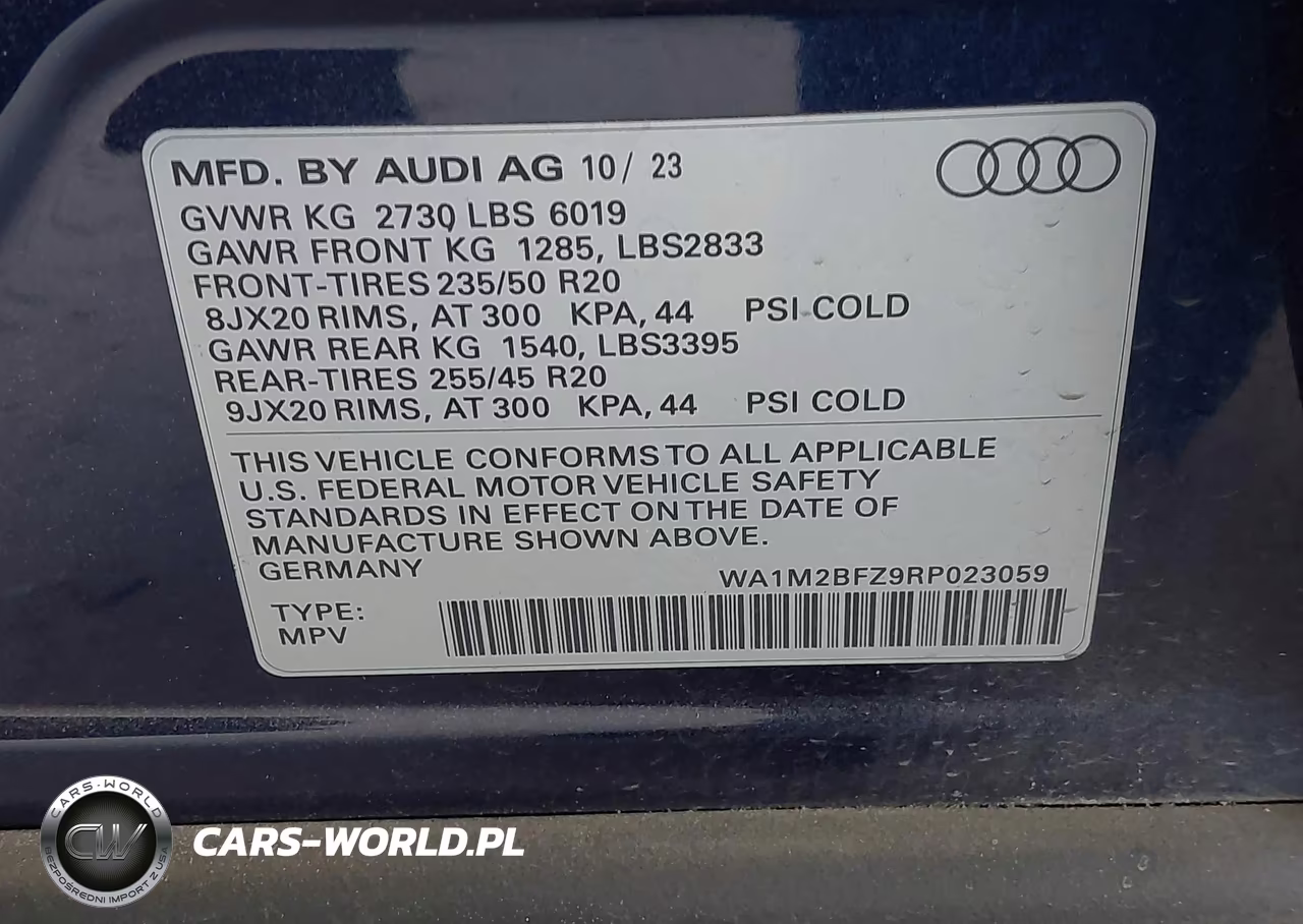 2024 Audi Q4 E-Tron Prestige 50 Quattro VIN:WA1M2BFZ9RP023059 - 9