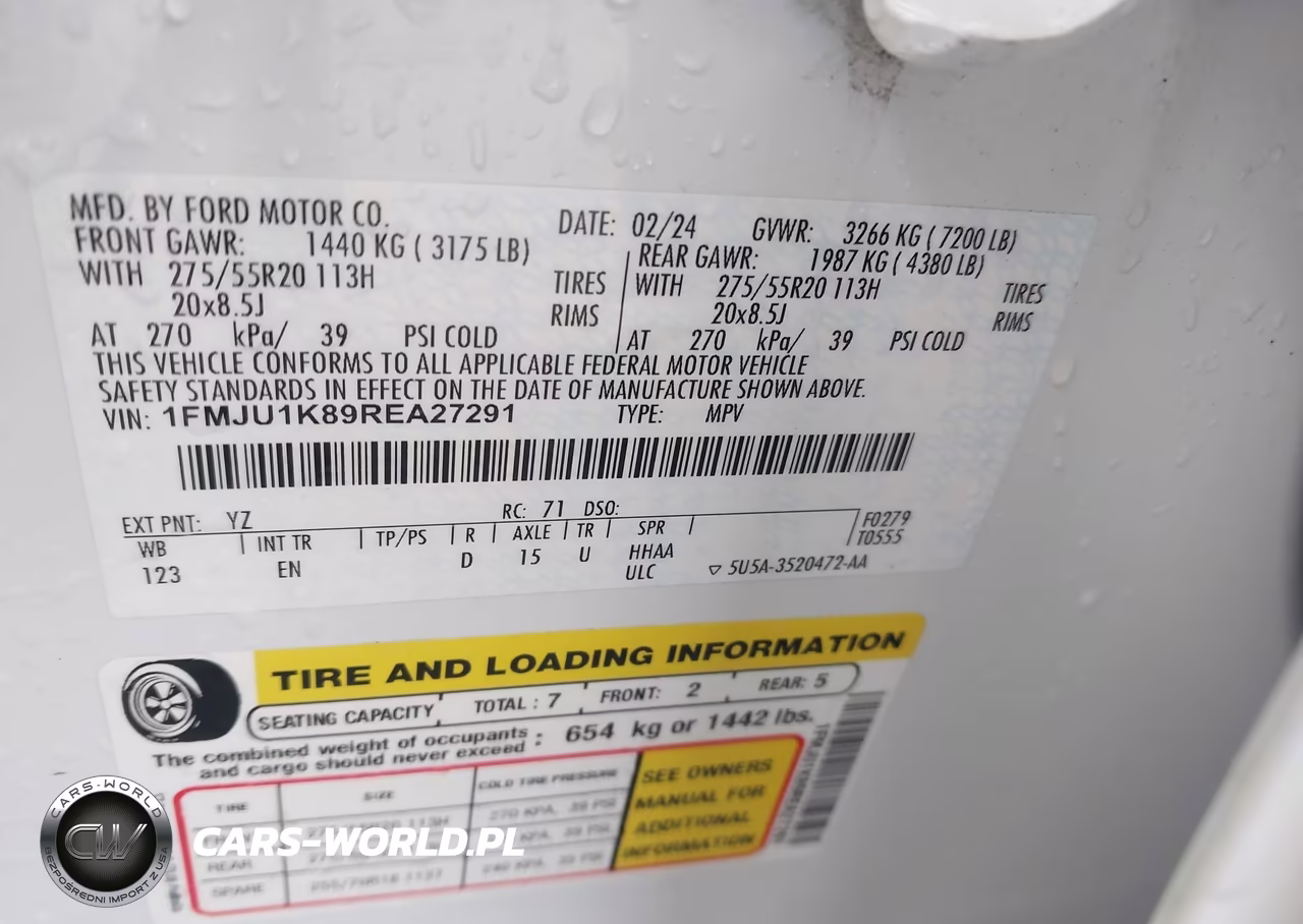 2024 Ford Expedition Limited VIN:1FMJU1K89REA27291 - 9