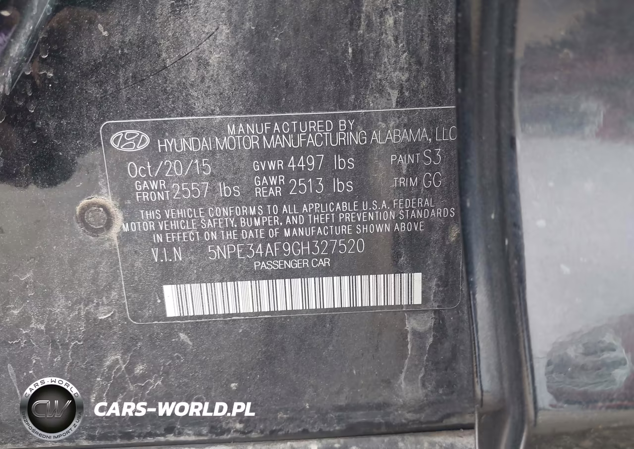 2016 Hyundai Sonata Limited VIN:5NPE34AF9GH327520 - 9