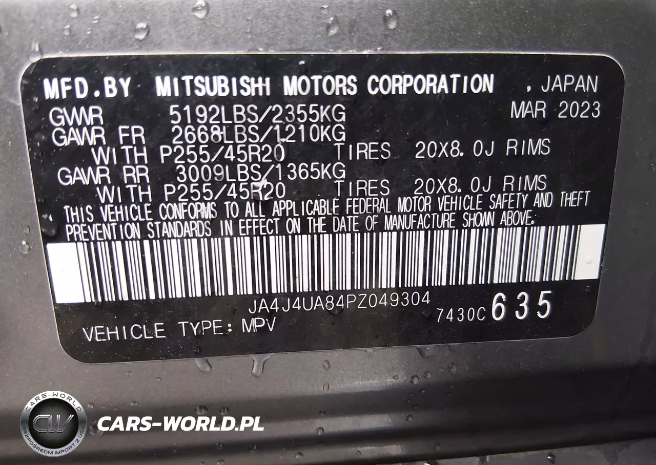 2023 Mitsubishi Outlander Se 2.5 S-Awc VIN:JA4J4UA84PZ049304 - 9