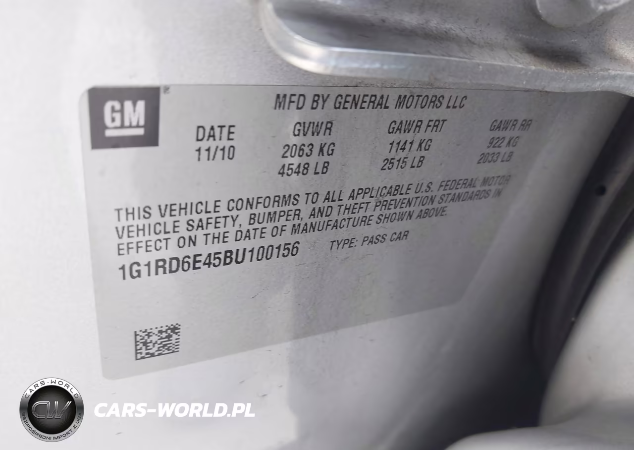 2011 Chevrolet Volt VIN:1G1RD6E45BU100156 - 9