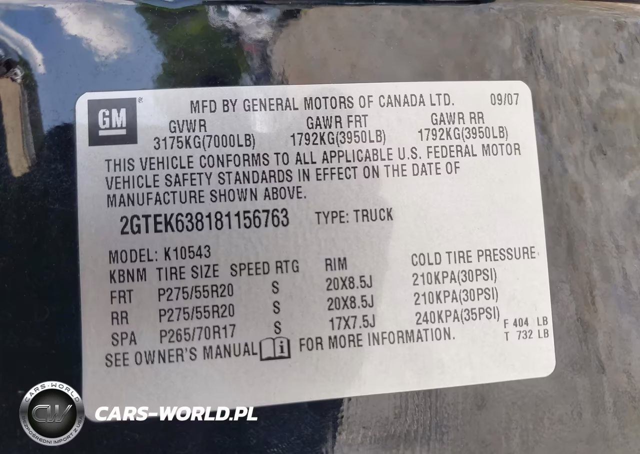 2008 GMC Sierra 1500 Denali VIN:2GTEK638181156763 - 9