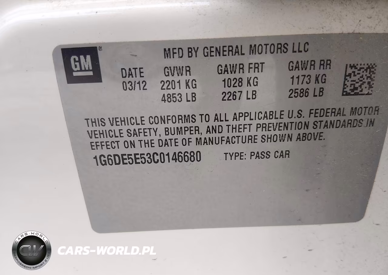 2012 Cadillac Cts Luxury VIN:1G6DE5E53C0146680 - 9