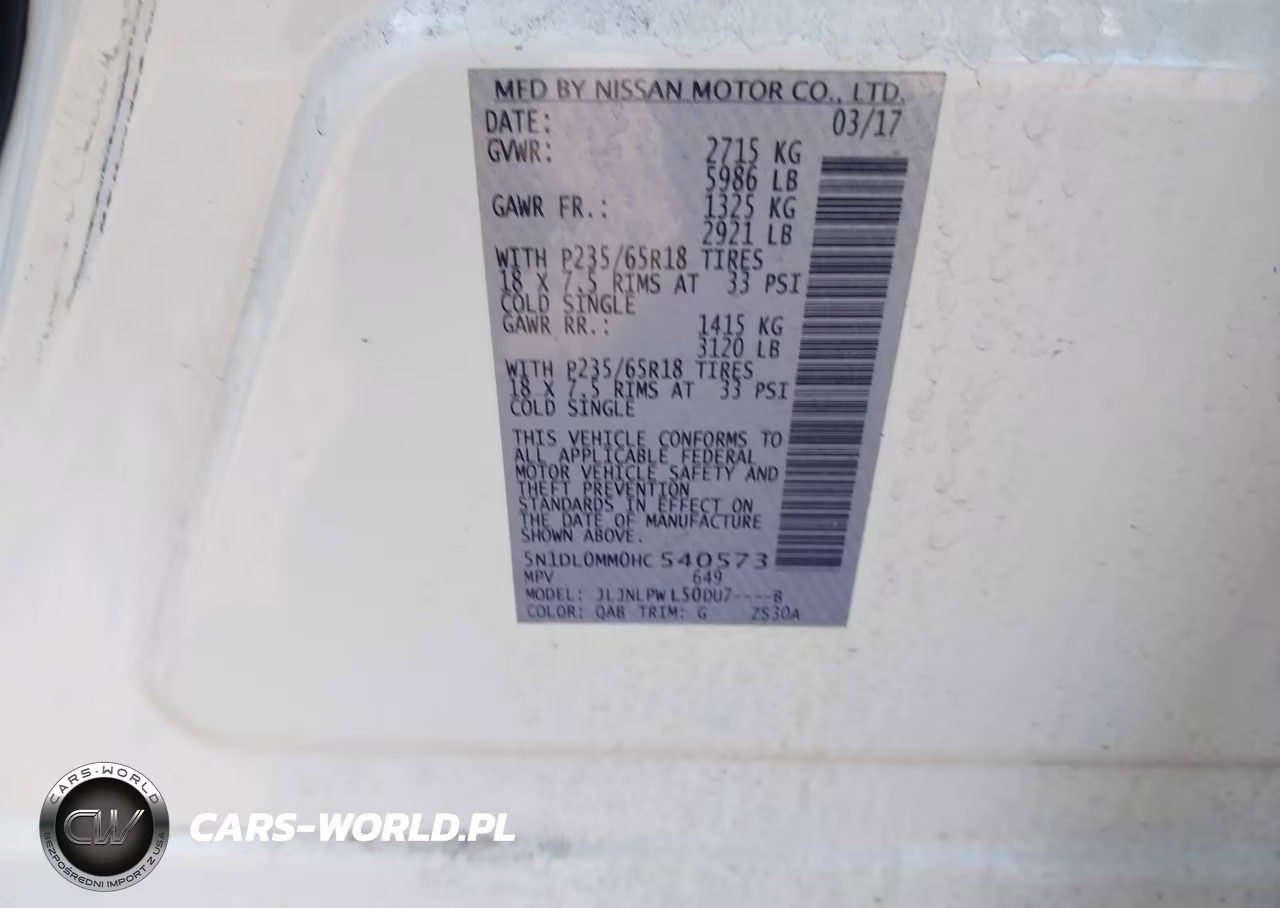 2017 Infiniti Qx60 VIN:5N1DL0MM0HC540573 - 9