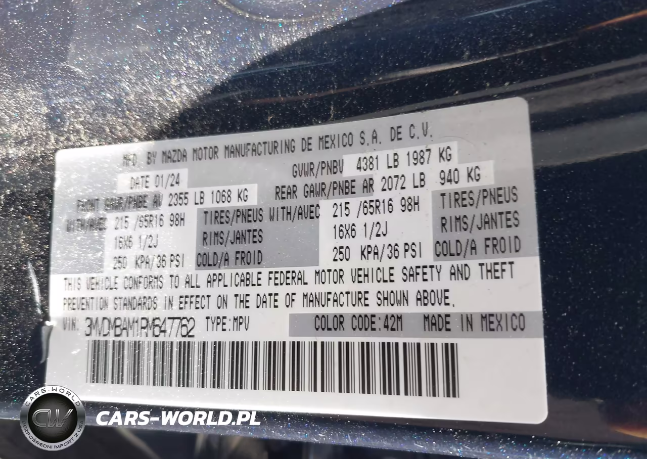 2024 Mazda Cx-30 2.5 S VIN:3MVDMBAM1RM647762 - 9