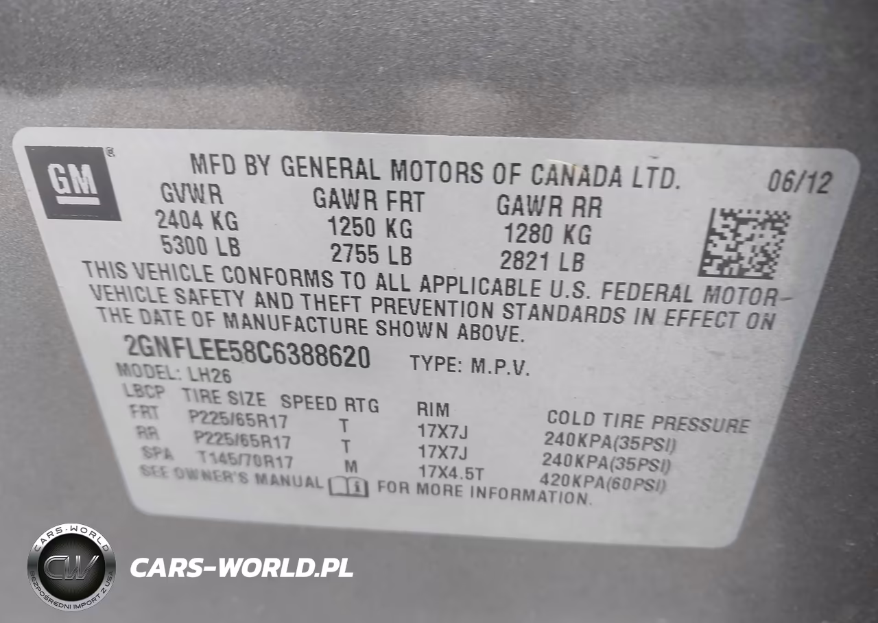 2012 Chevrolet Equinox 1Lt VIN:2GNFLEE58C6388620 - 9