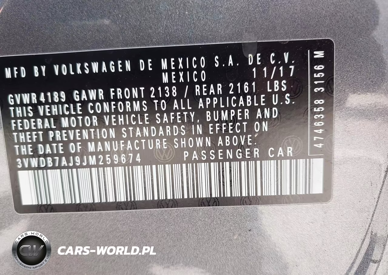 2018 Volkswagen Jetta 1.4T Se-1.4T Wolfsburg Edition VIN:3VWDB7AJ9JM259674 - 9