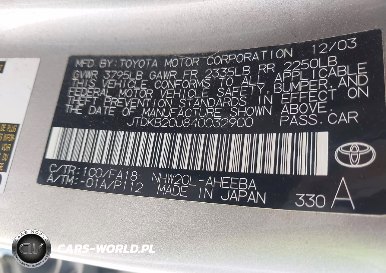 2004 Toyota Prius VIN:JTDKB20U840032900 - 9
