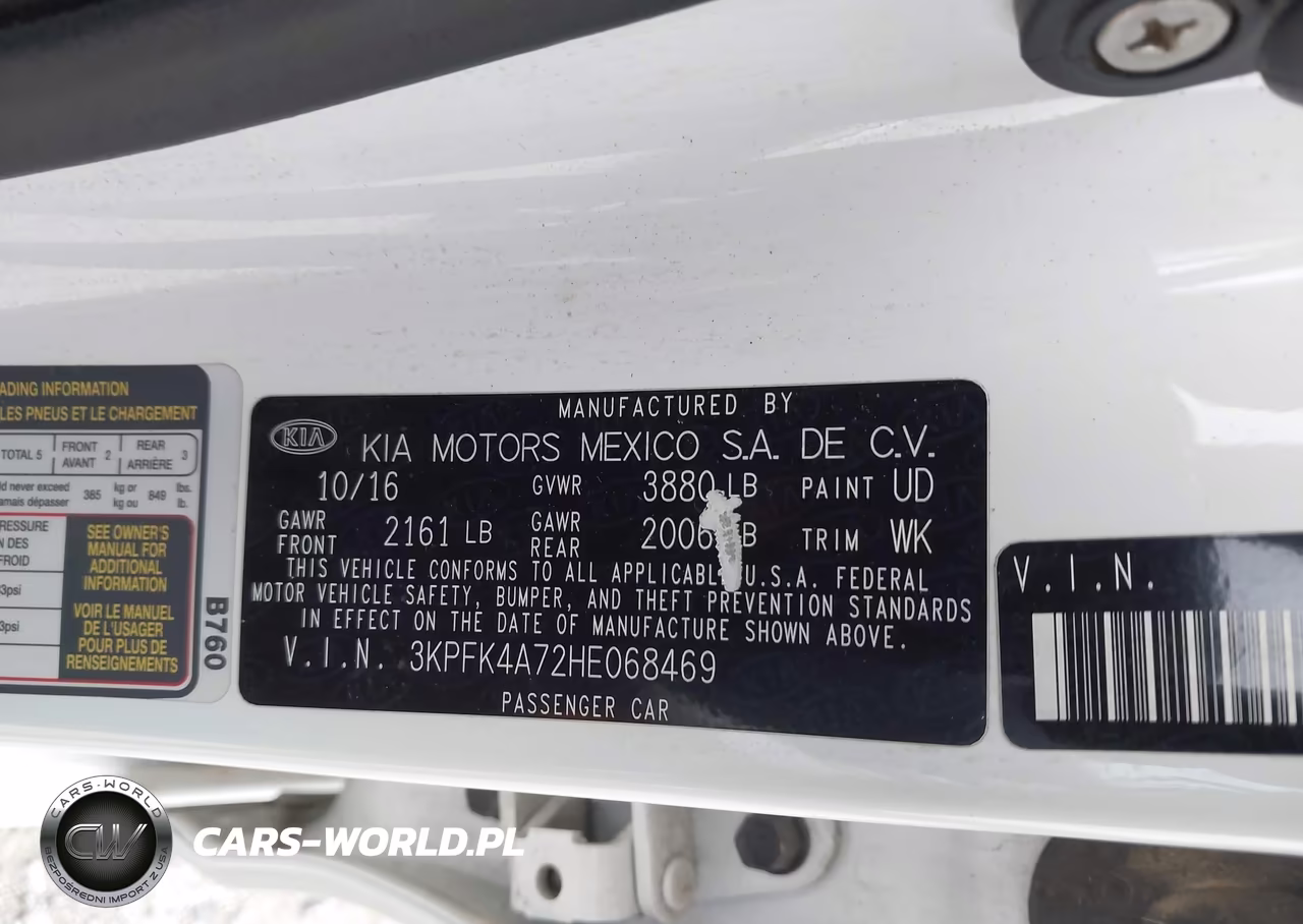2017 Kia Forte Lx VIN:3KPFK4A72HE068469 - 9