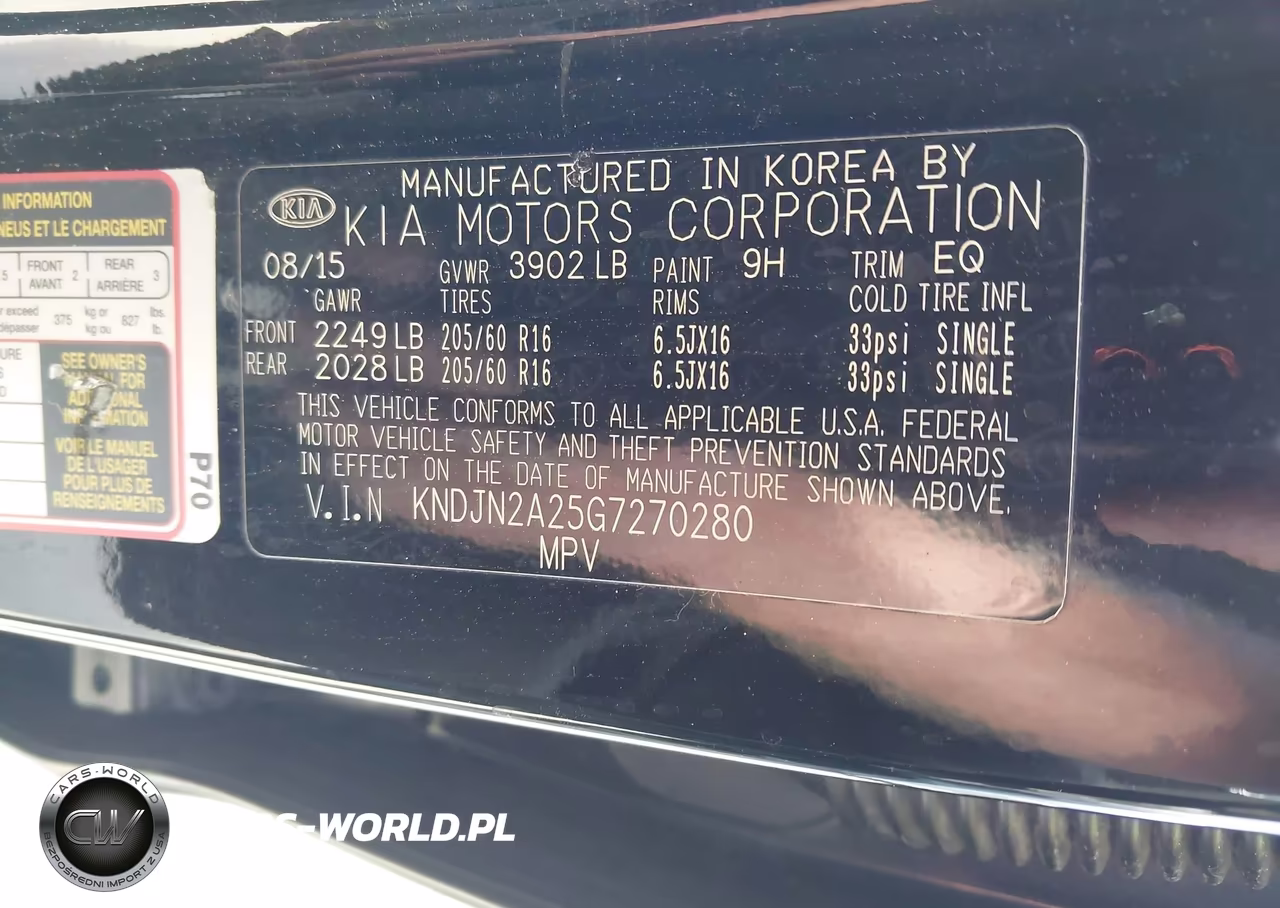 2016 Kia Soul VIN:KNDJN2A25G7270280 - 9