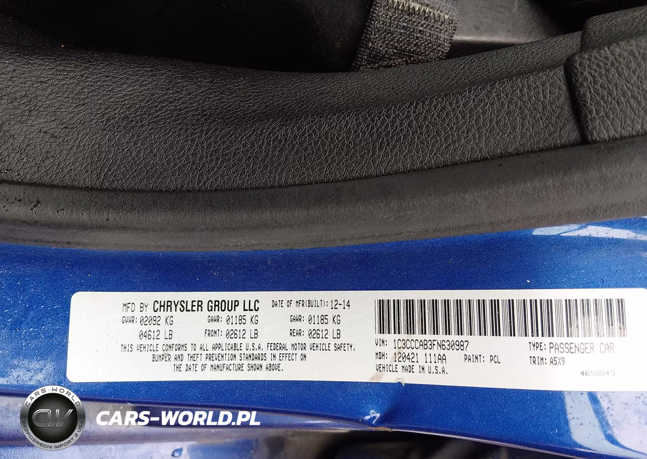 2015 Chrysler 200 Limited VIN:1C3CCCAB3FN630987 - 9