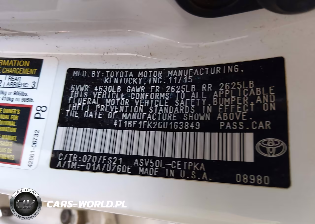 2016 Toyota Camry Se VIN:4T1BF1FK2GU163849 - 9