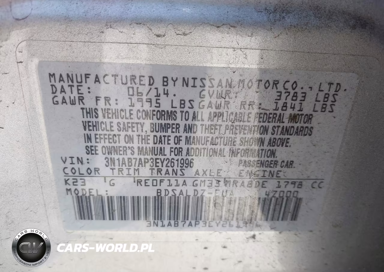 2014 Nissan Sentra Fe+ S-Fe+ Sv-S-Sl-Sr-Sv VIN:3N1AB7AP3EY261996 - 9