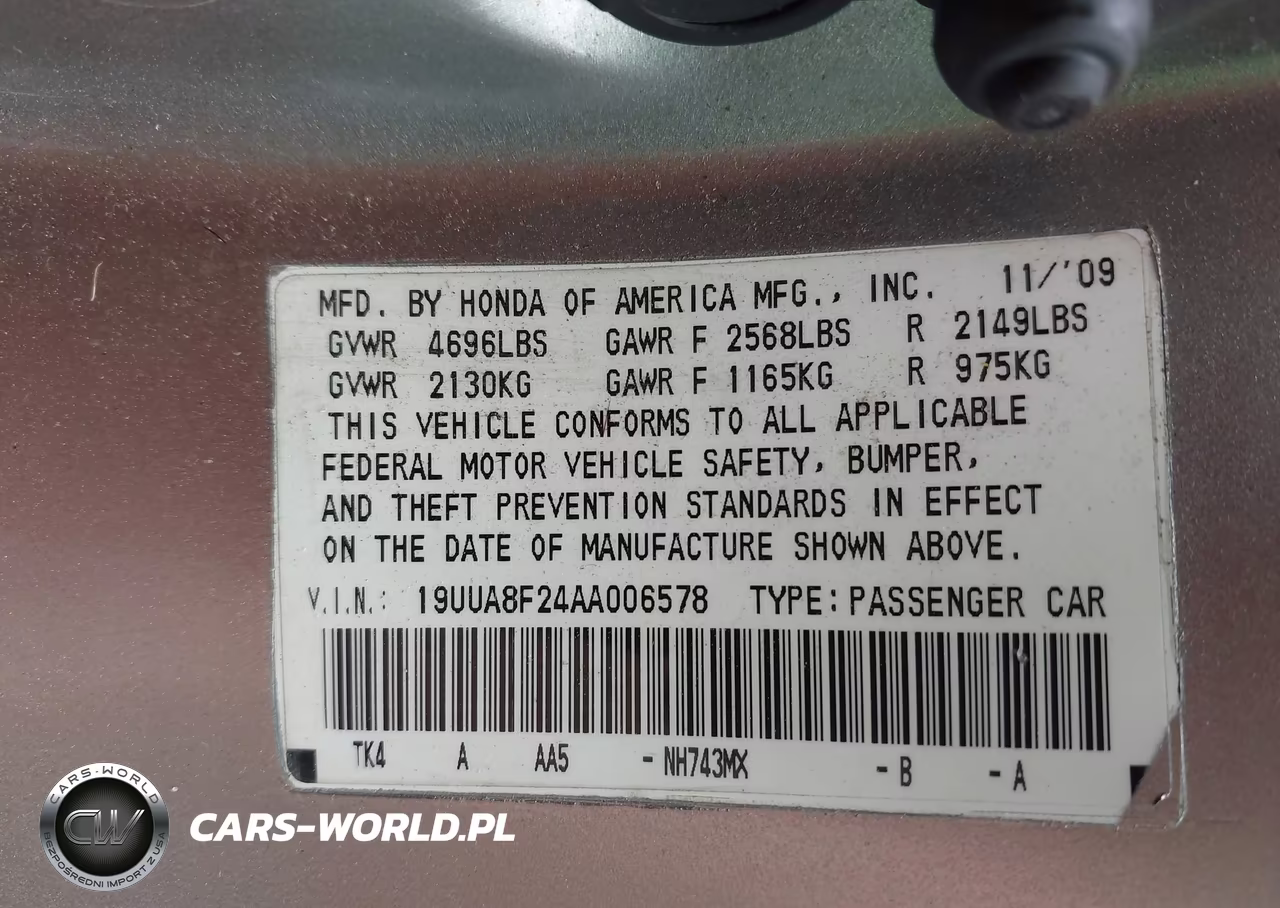 2010 Acura Tl 3.5 VIN:19UUA8F24AA006578 - 9