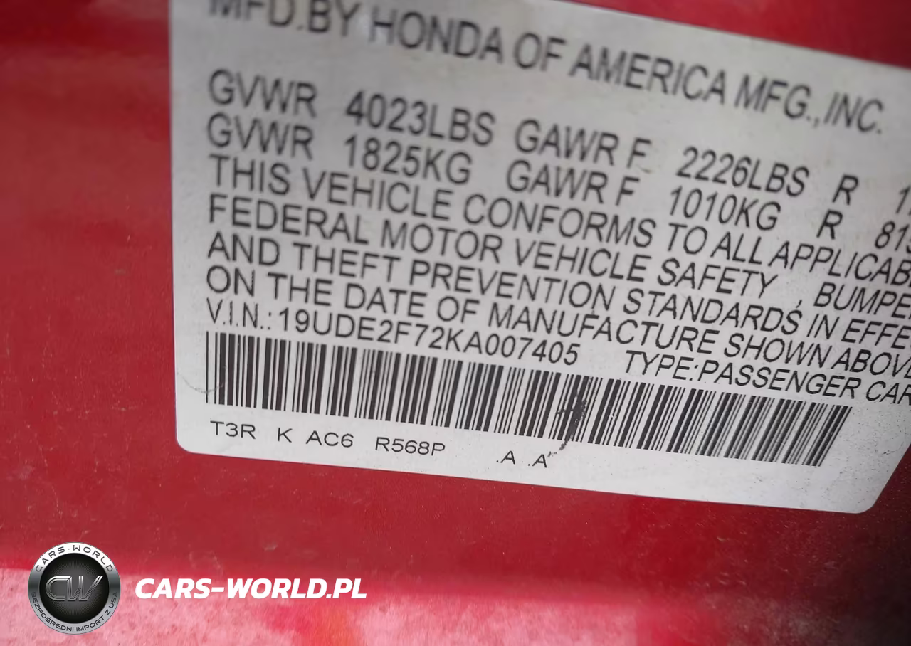 2019 Acura Ilx VIN:19UDE2F72KA007405 - 9