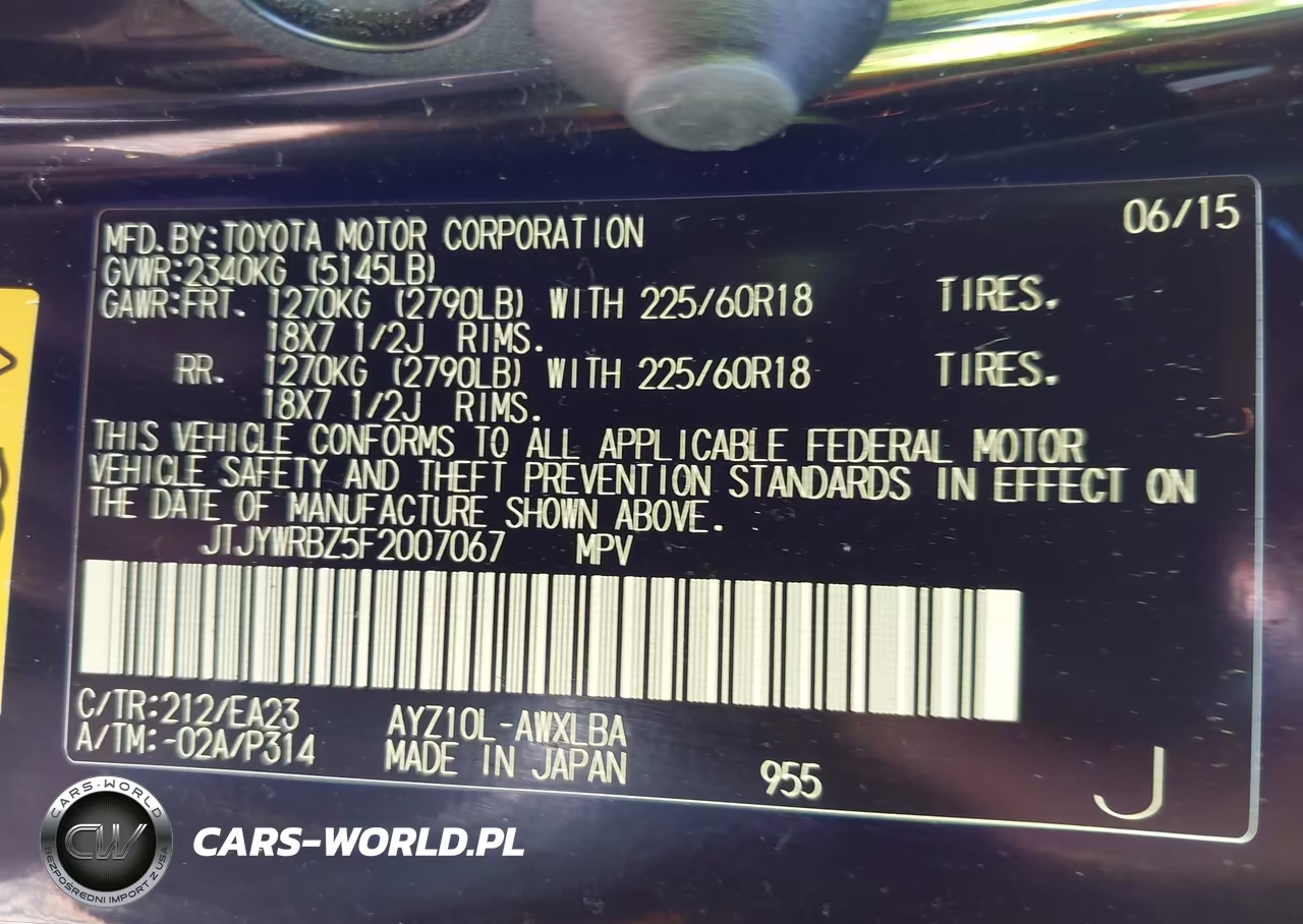 2015 Lexus Nx 300H VIN:JTJYWRBZ5F2007067 - 9