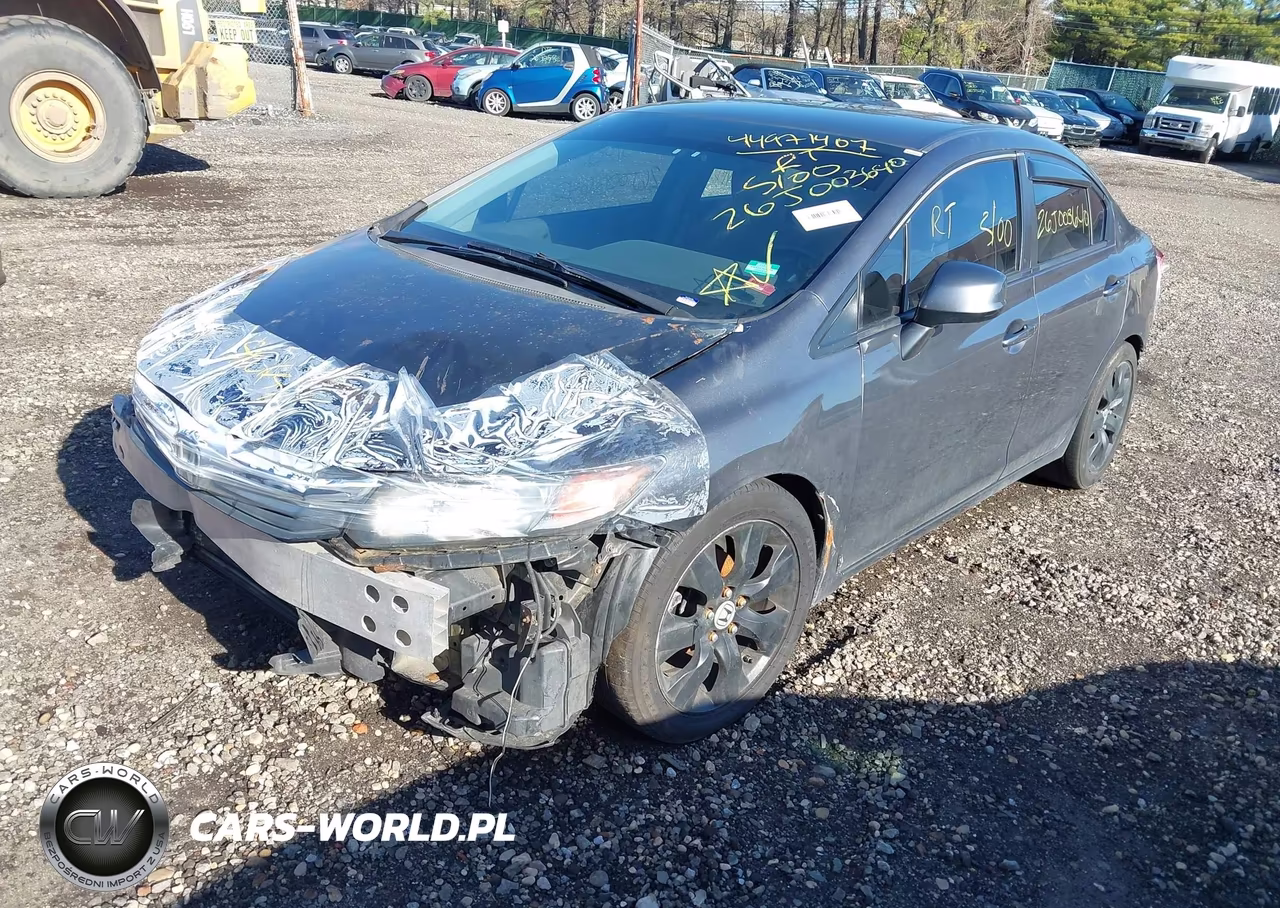 2012 Honda Civic Lx VIN:2HGFB2F59CH601184 - 2