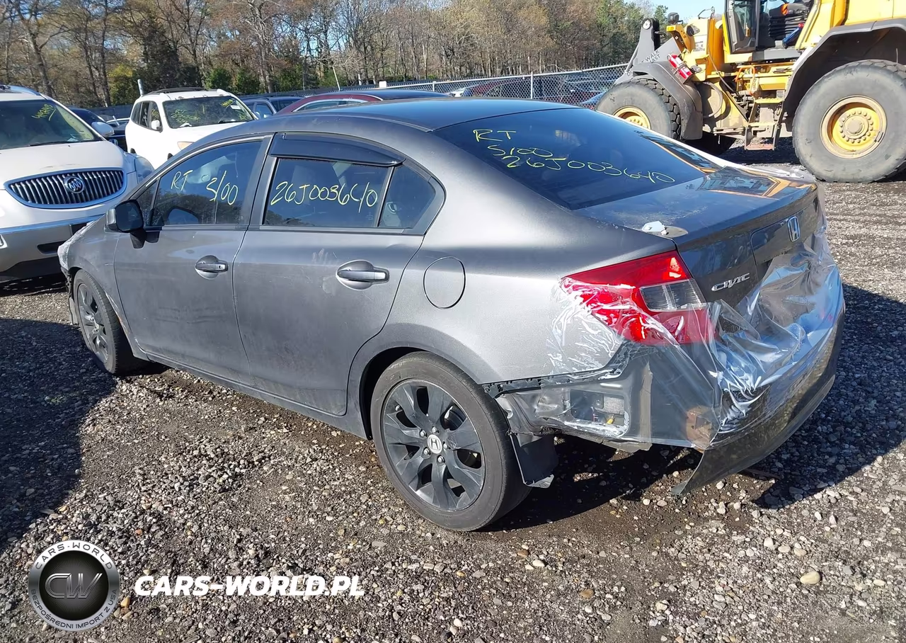 2012 Honda Civic Lx VIN:2HGFB2F59CH601184 - 3