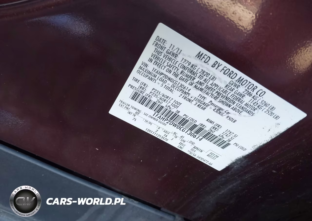 2012 Ford Taurus Se VIN:1FAHP2DW0CG130614 - 9
