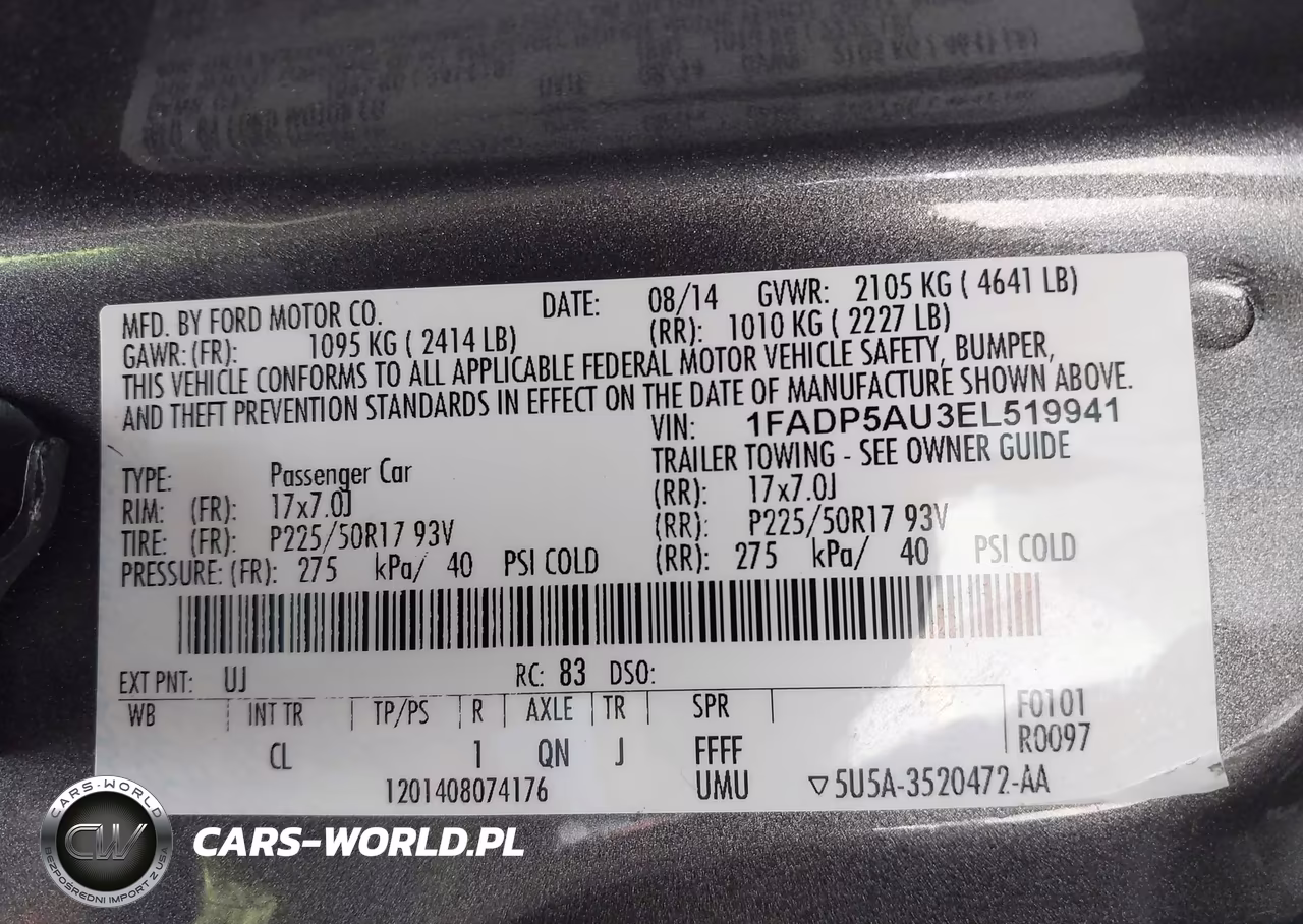 2014 Ford C-Max Hybrid Se VIN:1FADP5AU3EL519941 - 9