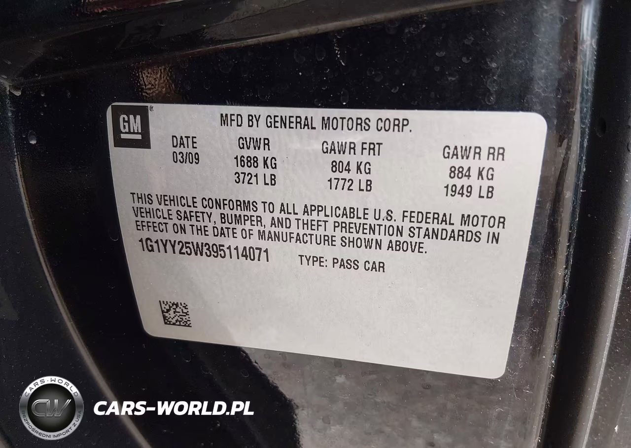 2009 Chevrolet Corvette VIN:1G1YY25W395114071 - 9