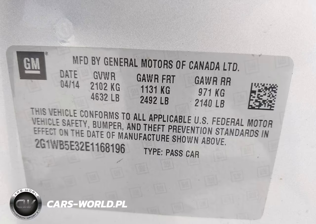 2014 Chevrolet Impala Limited Lt VIN:2G1WB5E32E1168196 - 9