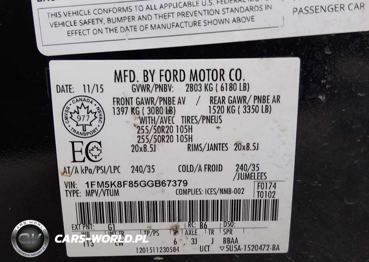 2016 Ford Explorer Limited VIN:1FM5K8F85GGB67379 - 9