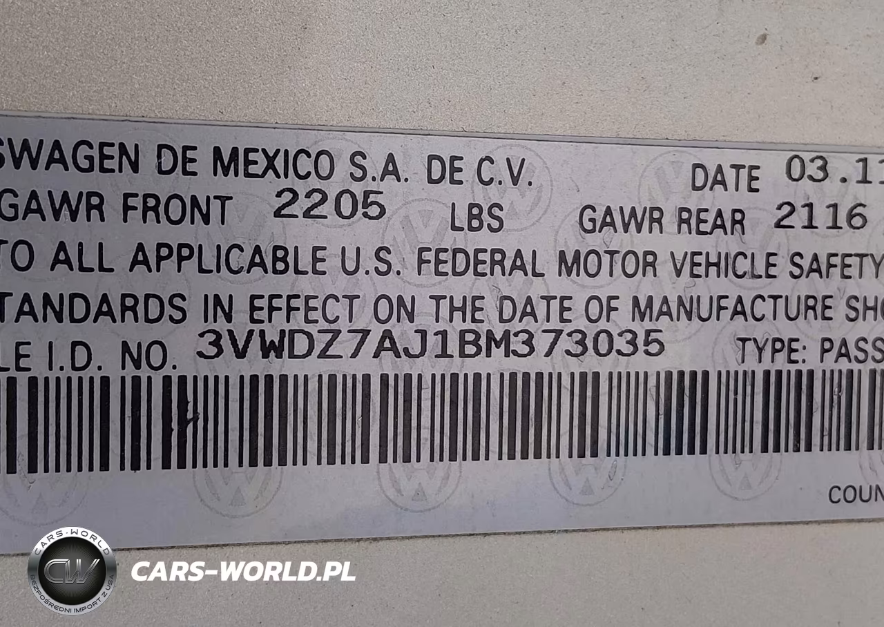 2011 Volkswagen Jetta 2.5L Se VIN:3VWDZ7AJ1BM373035 - 9