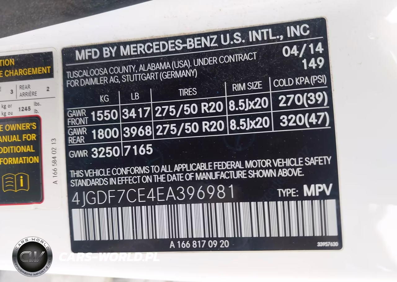 2014 Mercedes-Benz Gl 450 4Matic VIN:4JGDF7CE4EA396981 - 9