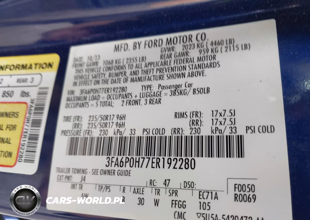 2014 Ford Fusion Se VIN:3FA6P0H77ER192280 - 9