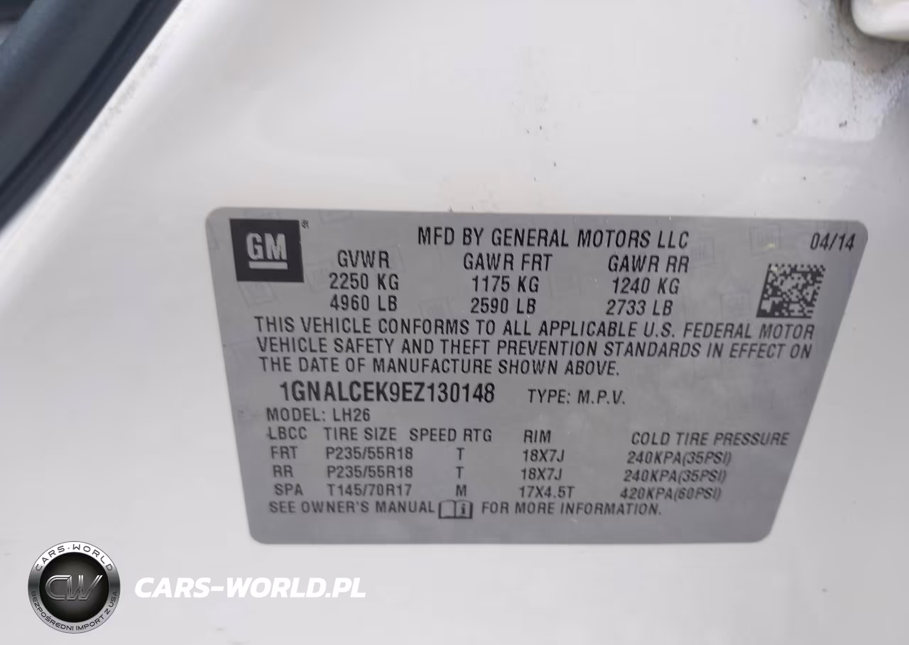 2014 Chevrolet Equinox 2Lt VIN:1GNALCEK9EZ130148 - 9