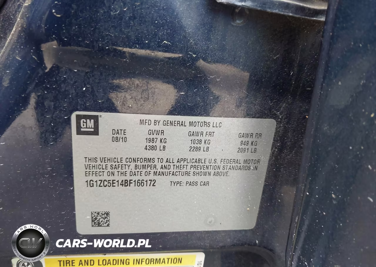 2011 Chevrolet Malibu 1Lt VIN:1G1ZC5E14BF166172 - 9