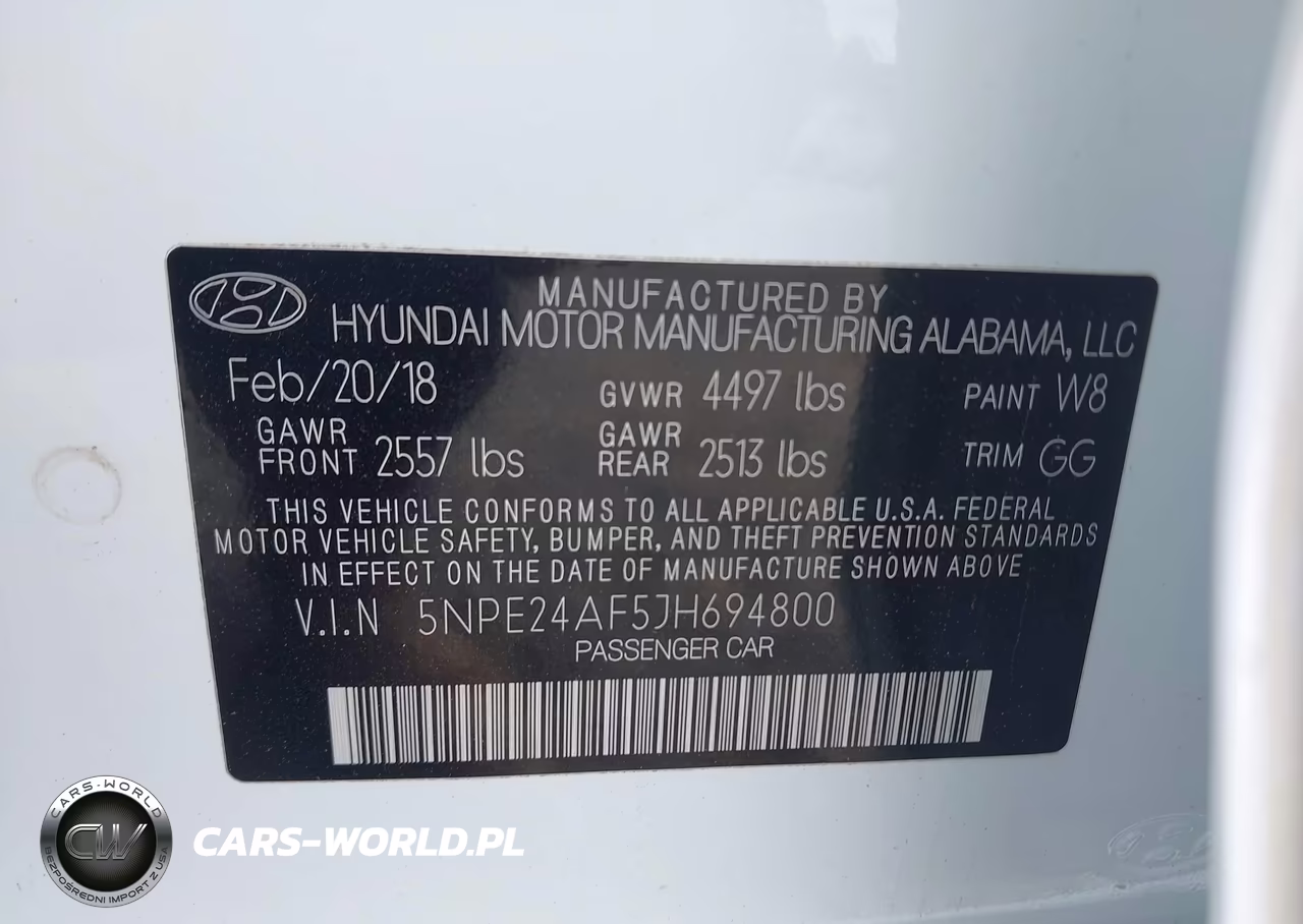 2018 Hyundai Sonata Se VIN:5NPE24AF5JH694800 - 9