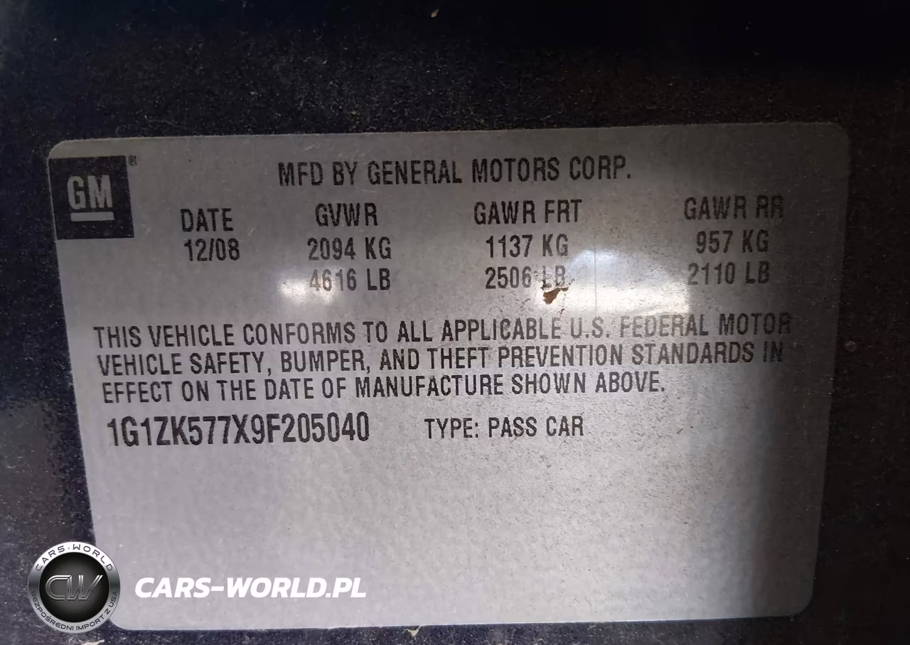 2009 Chevrolet Malibu Ltz VIN:1G1ZK577X9F205040 - 9