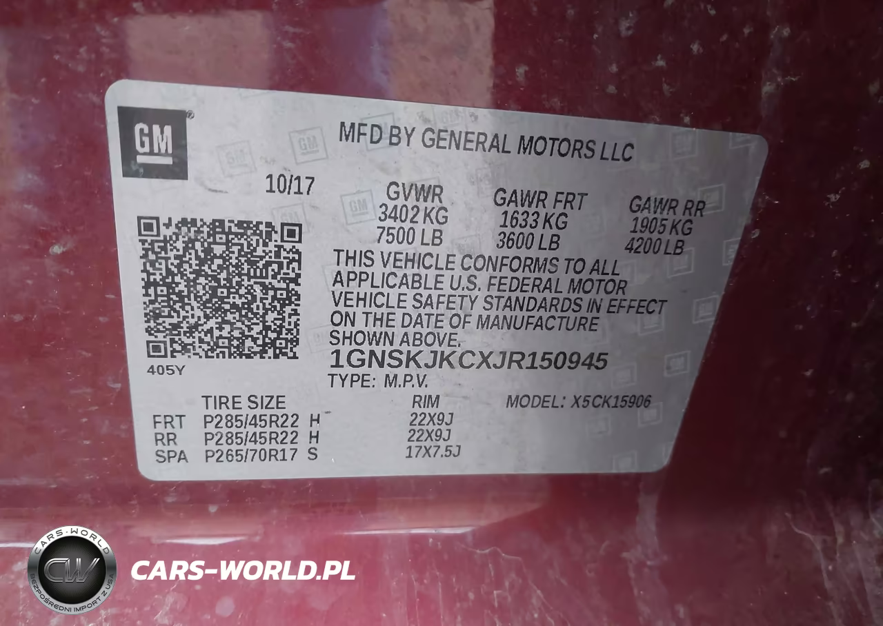 2018 Chevrolet Suburban Premier VIN:1GNSKJKCXJR150945 - 9