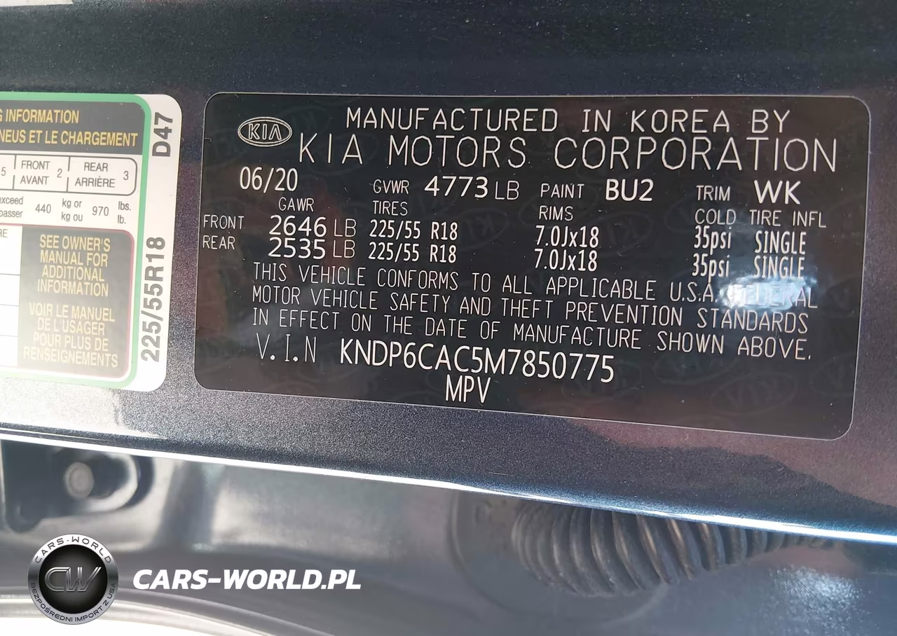 2021 Kia Sportage S VIN:KNDP6CAC5M7850775 - 9