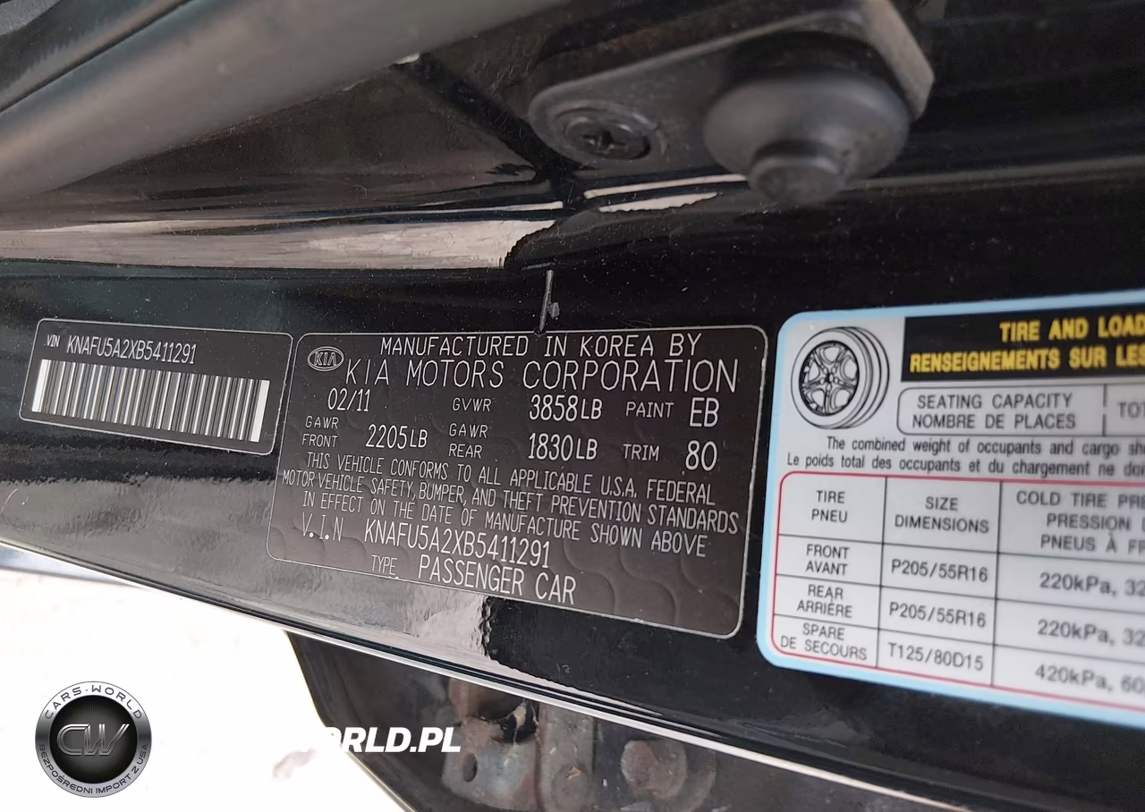 2011 Kia Forte Ex VIN:KNAFU5A2XB5411291 - 9