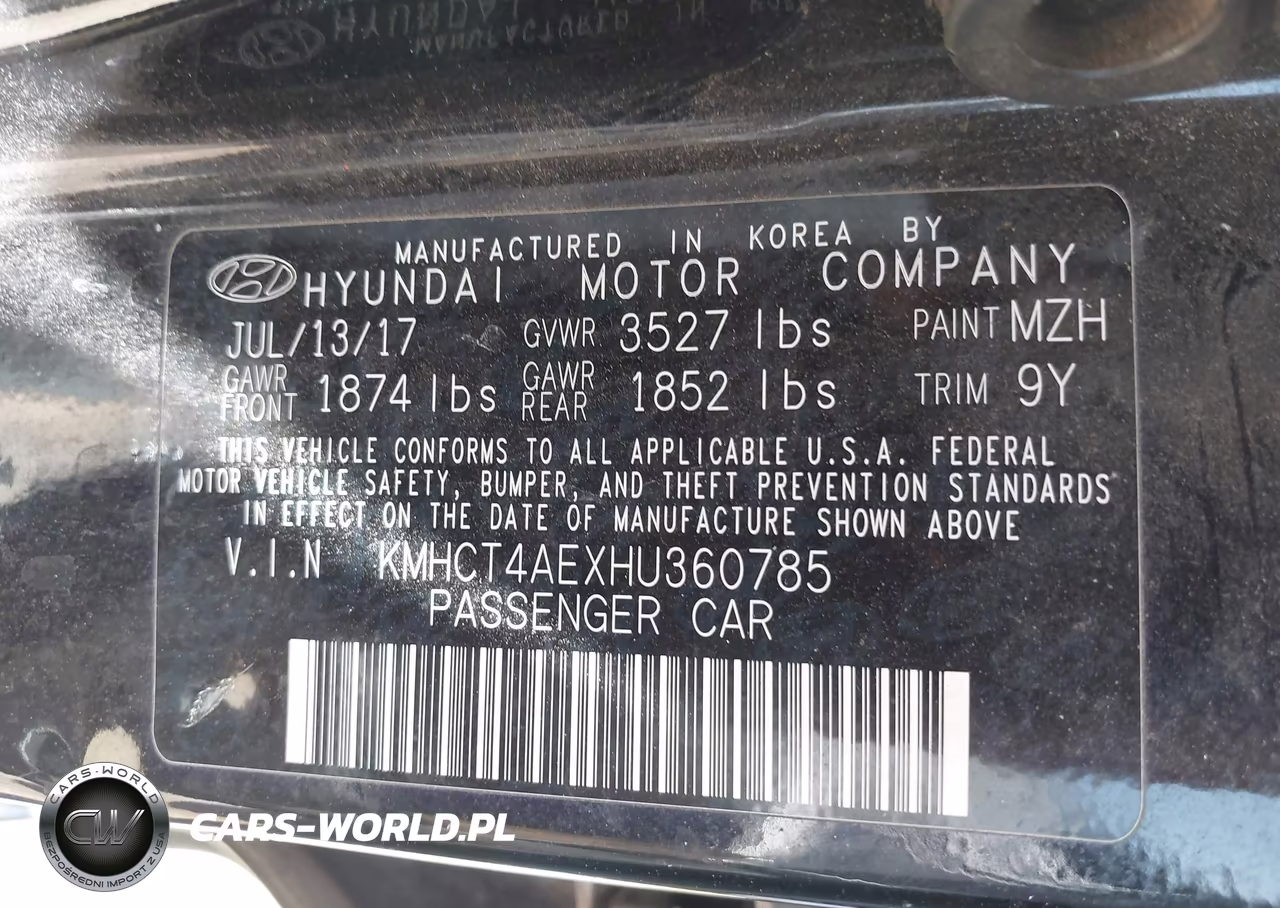 2017 Hyundai Accent Se VIN:KMHCT4AEXHU360785 - 9