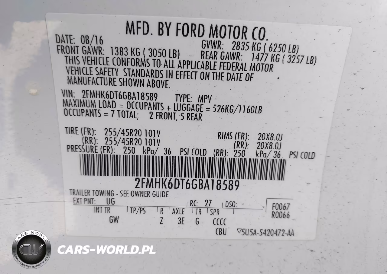2016 Ford Flex Limited VIN:2FMHK6DT6GBA18589 - 9