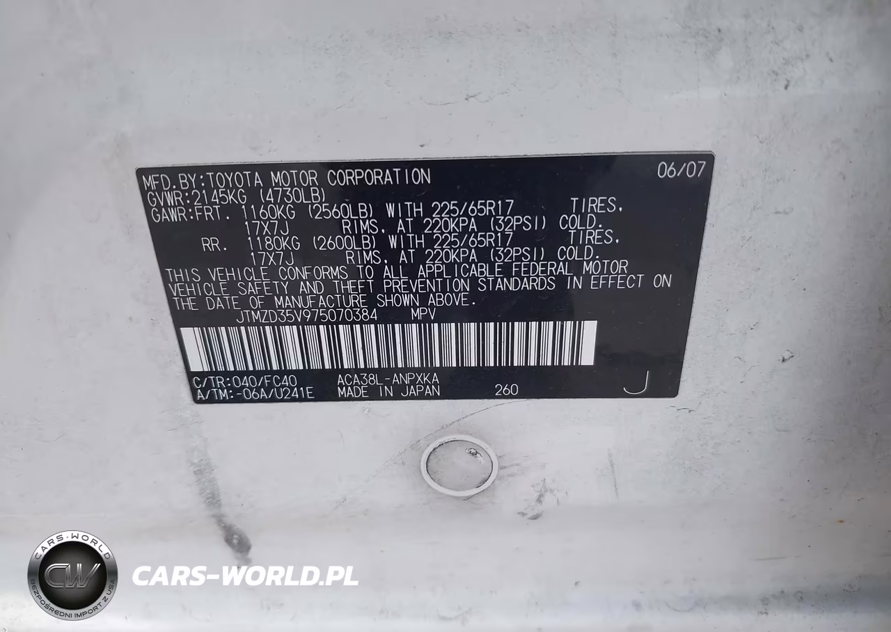 2007 Toyota Rav4 VIN:JTMZD35V975070384 - 9