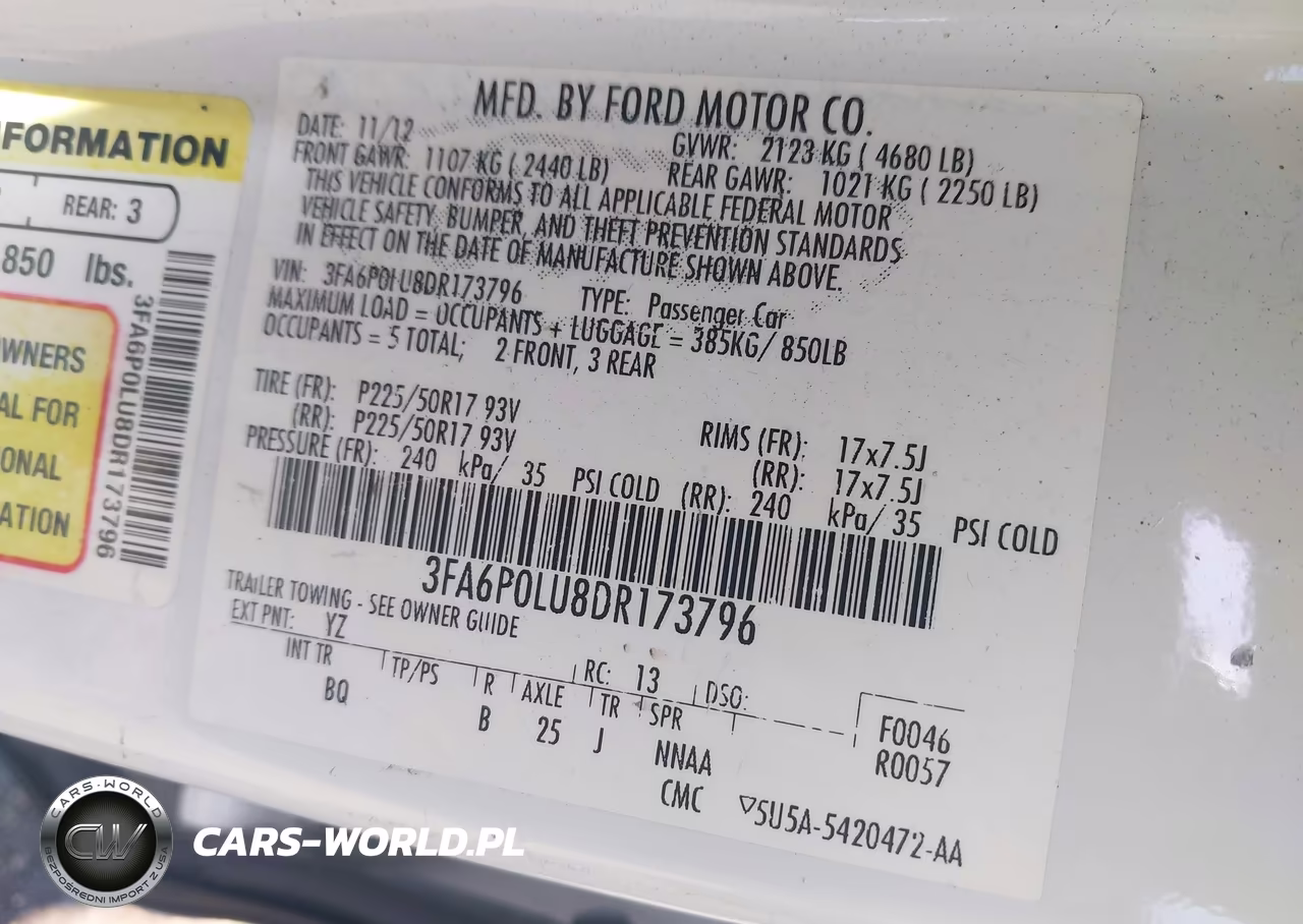 2013 Ford Fusion Hybrid Se VIN:3FA6P0LU8DR173796 - 9