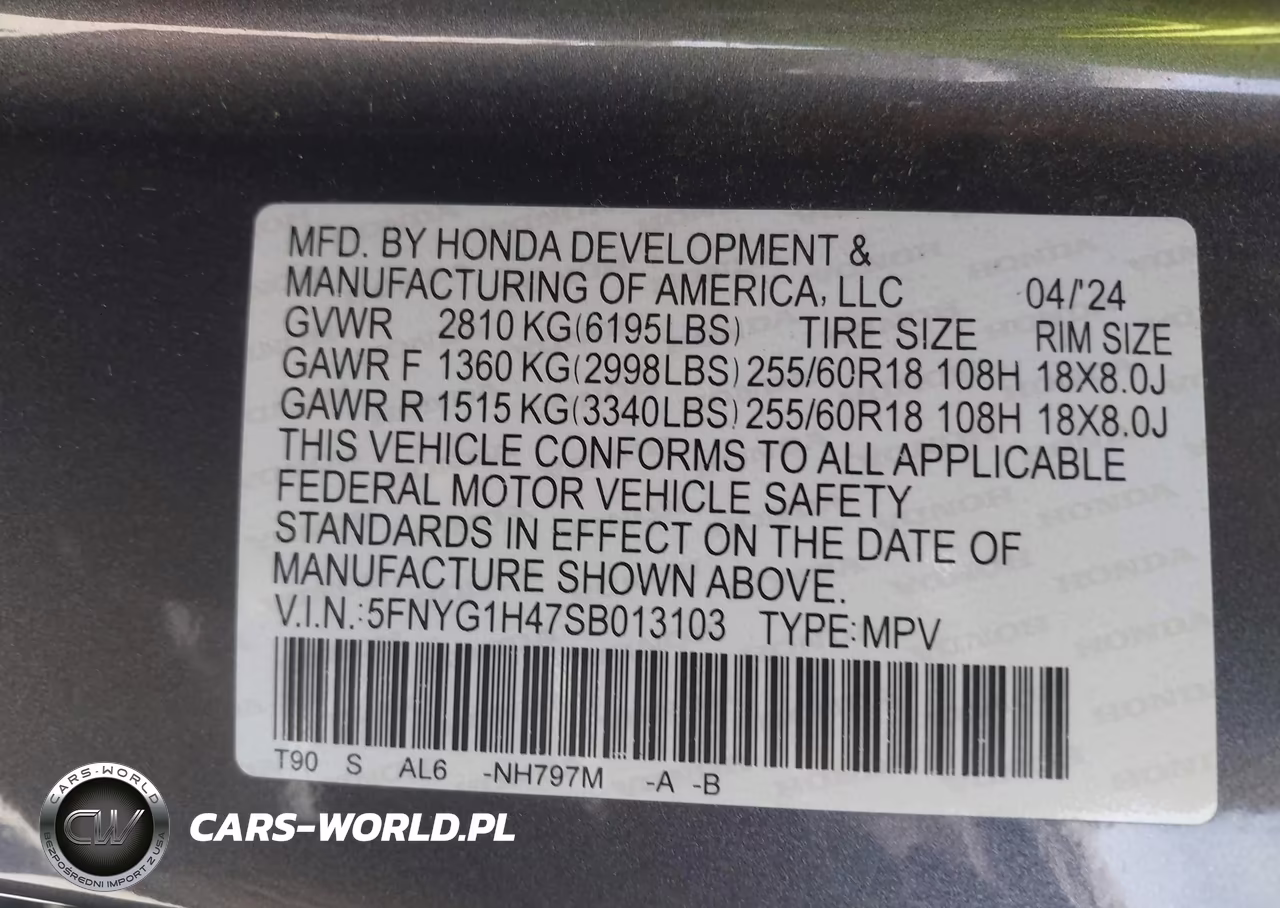 2025 Honda Pilot Ex-L VIN:5FNYG1H47SB013103 - 9
