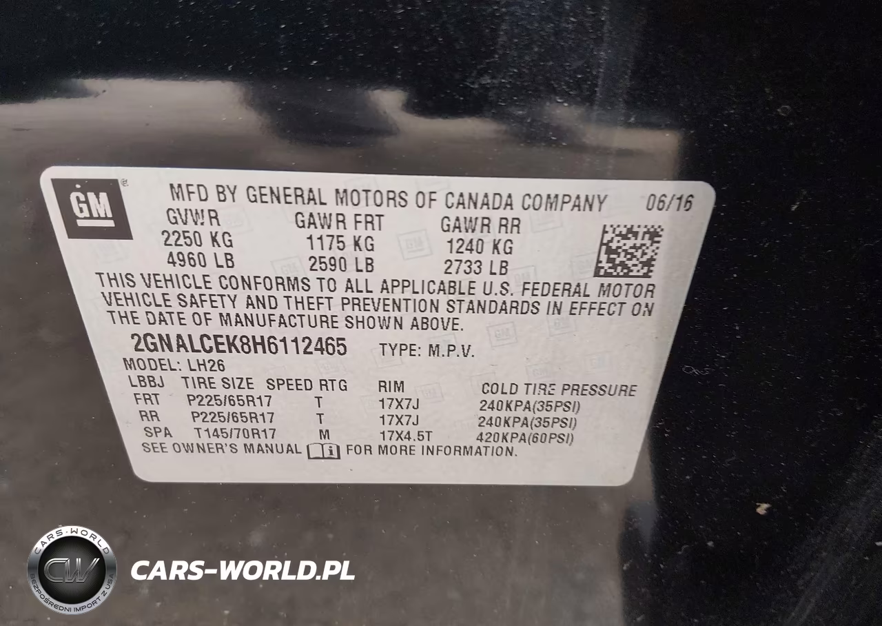 2017 Chevrolet Equinox Lt VIN:2GNALCEK8H6112465 - 9