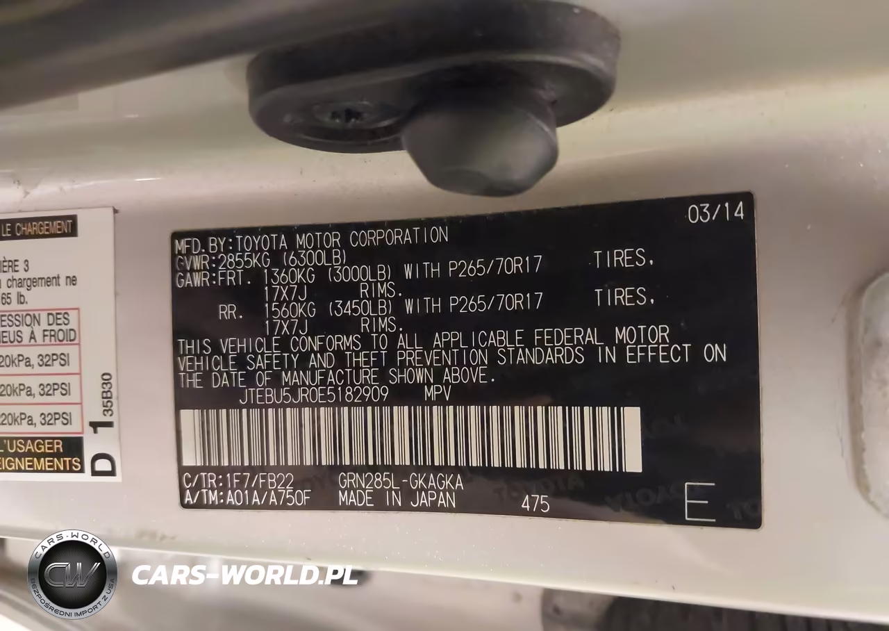 2014 Toyota 4Runner Sr5 VIN:JTEBU5JR0E5182909 - 9
