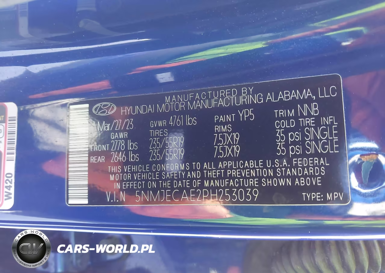 2023 Hyundai Tucson Limited VIN:5NMJECAE2PH253039 - 9