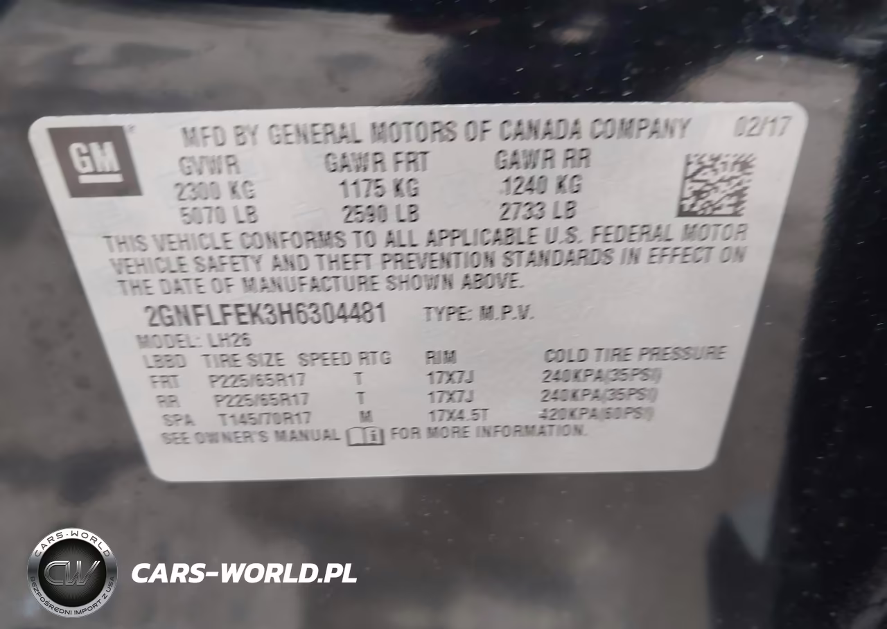 2017 Chevrolet Equinox Lt VIN:2GNFLFEK3H6304481 - 9