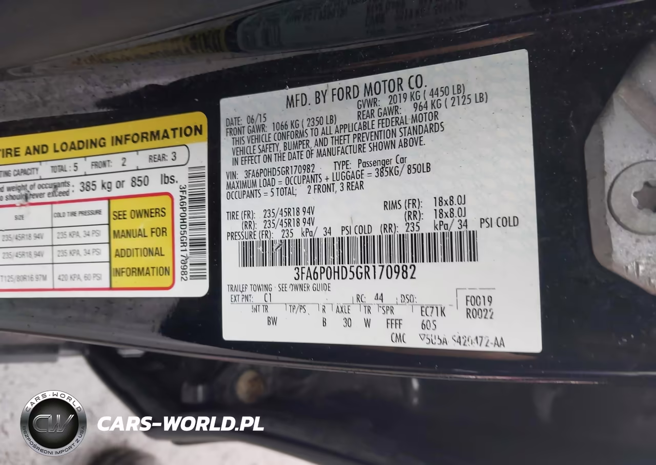 2016 Ford Fusion Se VIN:3FA6P0HD5GR170982 - 9