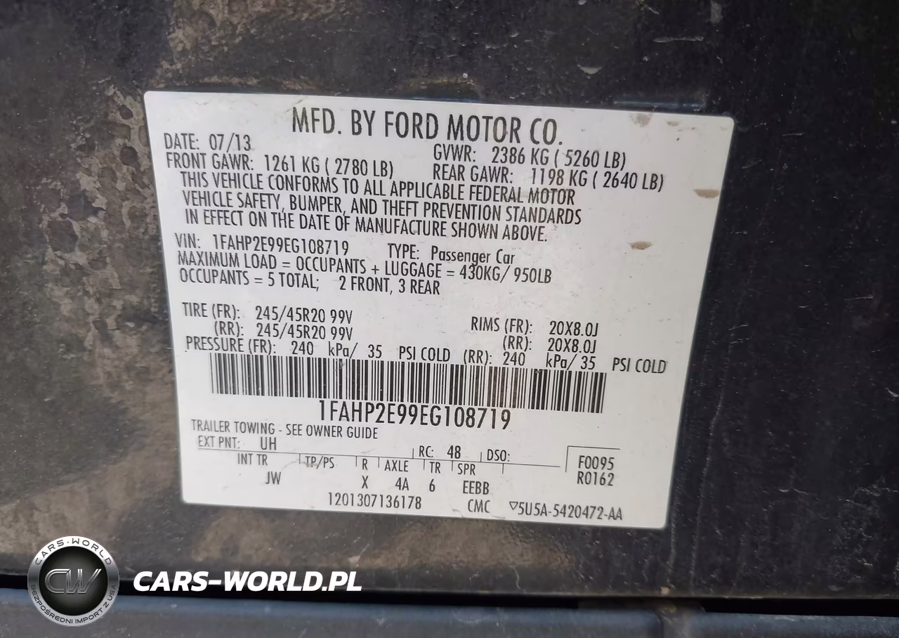 2014 Ford Taurus Sel VIN:1FAHP2E99EG108719 - 9