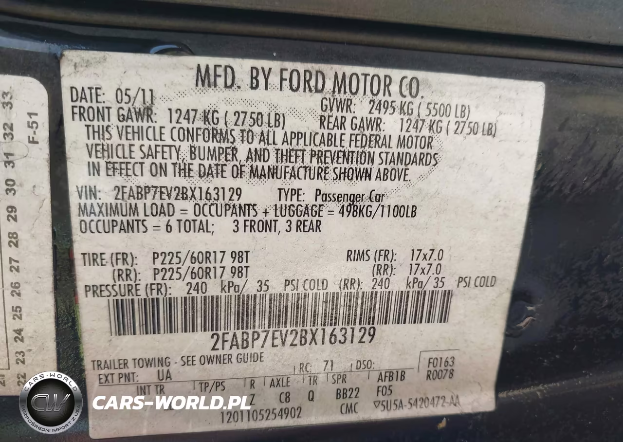 2011 Ford Crown Victoria Lx VIN:2FABP7EV2BX163129 - 9